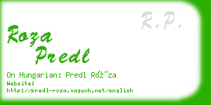 roza predl business card